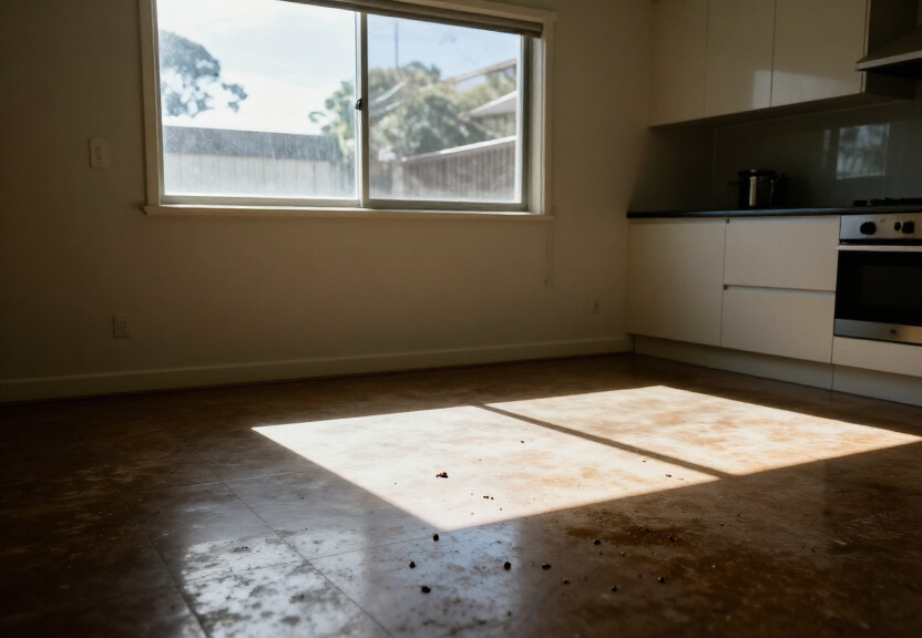 Rodent infestation in a Windsor garage before treatment